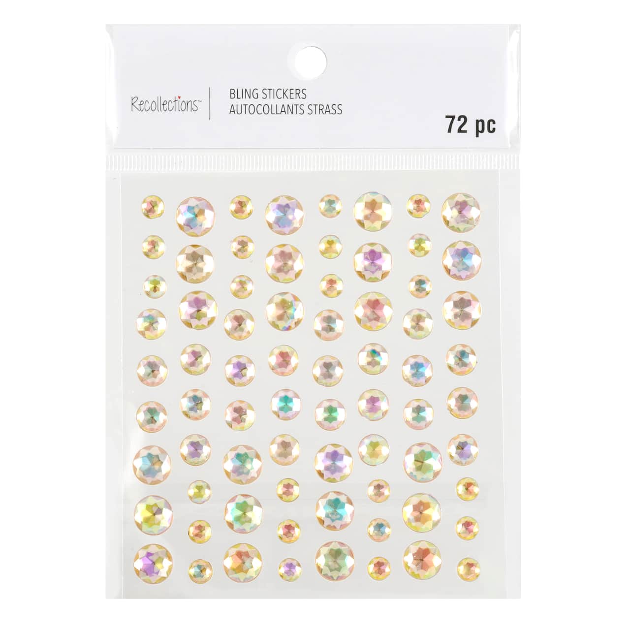 12 Pack: Rose Rhinestone Bling Stickers by Recollections™